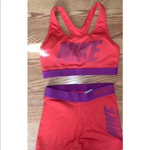 Nike Pro Nike Bra and Short Set